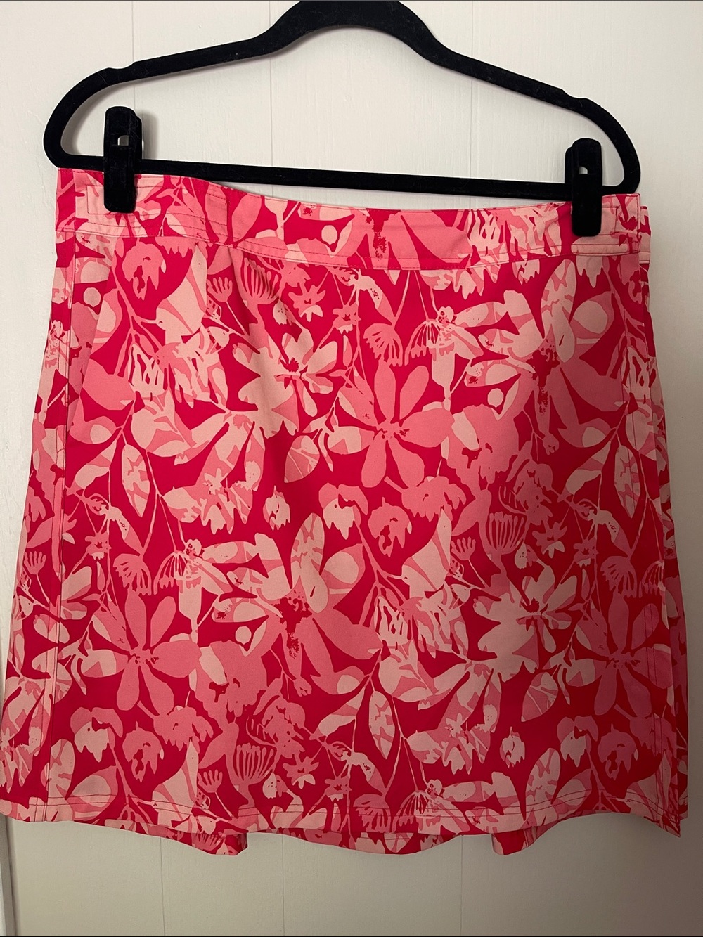 Ripskirt Hawaii hues of pink A-Line wrap Skirt with pockets!